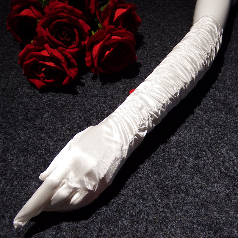 Vjenčane dugačke čipkaste rukavice za žene, dekorativne, za sve sezone, proljeće 2021