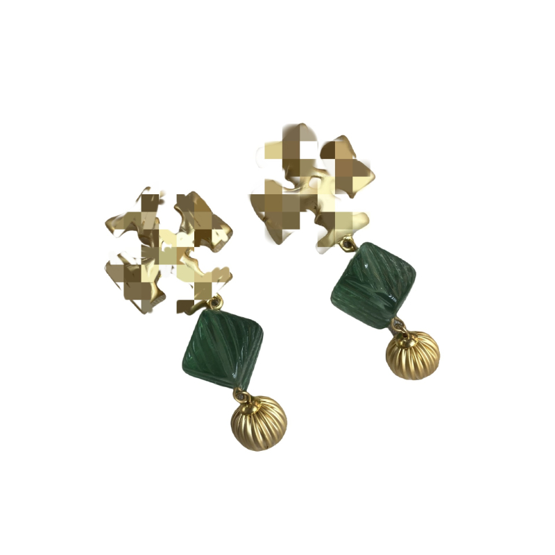 Set de 8 piese din cupru: Colier cu pandant geometric, inserții de diamant, lanț O, lungime 41–50 cm