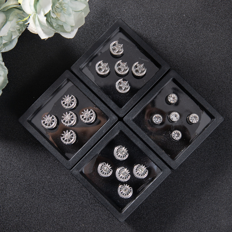 Muški gumbi od zliatine, etnički stil, geometrijski oblik, elektroplatiranje, proljeće 2025