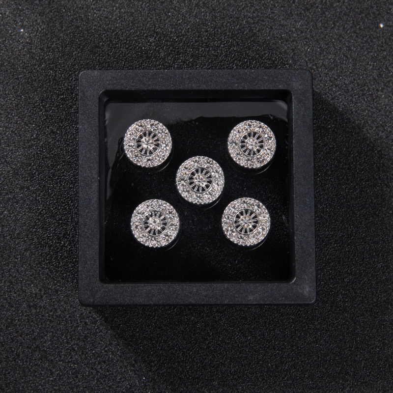 Muški gumbi od zliatine, etnički stil, geometrijski oblik, elektroplatiranje, proljeće 2025