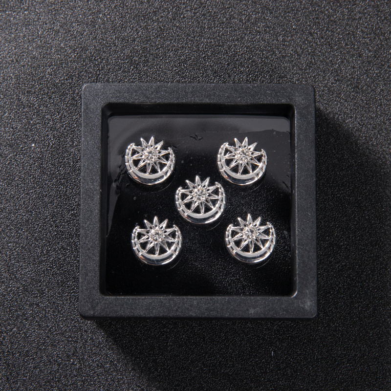 Muški gumbi od zliatine, etnički stil, geometrijski oblik, elektroplatiranje, proljeće 2025