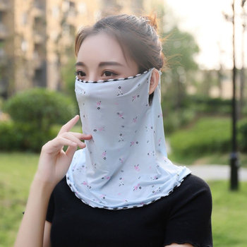 Mască de protecție solară cu eșarfă pentru gât, material nylon 71-80%, acoperire parțială, stil universal, UV protecție, primăvară 2024