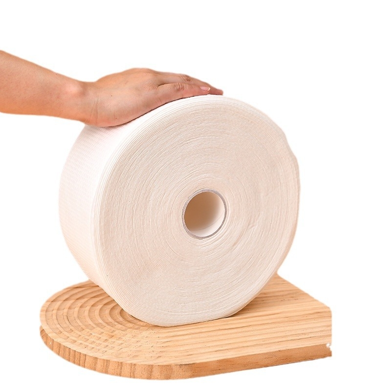 Qi hanmei Eldobható pamut arc törölközők – vastagított, nagy tekercs, 600 g, szálmentes, szalonminőség, nagy tétel csomag