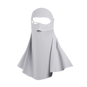 Meetsunny mască de protecție solară pentru gât și față, cu plasă Ice Silk, respirabilă, protecție UV, uscare rapidă, stil șal