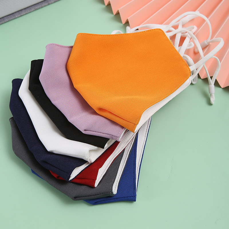 Mască de față din bumbac, lavabilă, cu logo imprimat, imprimare personalizabilă, design cu urechi atârnante (Material: Bumbac; Funcție: Protecție solară; Stil: cu urechi atârnătoare; Personalizare: Da)