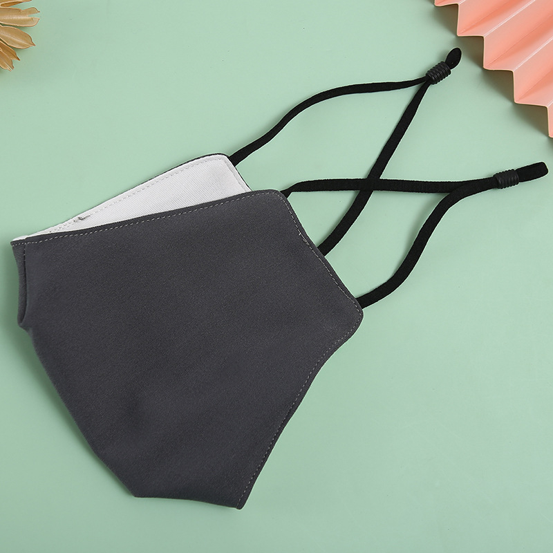 Mască de față din bumbac, lavabilă, cu logo imprimat, imprimare personalizabilă, design cu urechi atârnante (Material: Bumbac; Funcție: Protecție solară; Stil: cu urechi atârnătoare; Personalizare: Da)