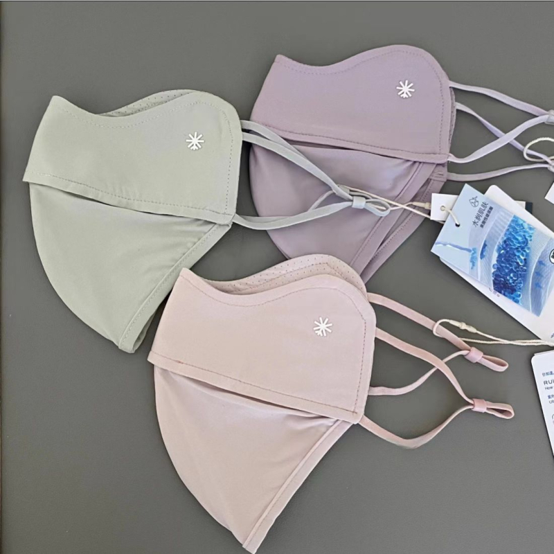 Masca de soare pentru față UPF50+, protecție UV, respirabilă, rezistentă la vânt, material Ice Silk poliester