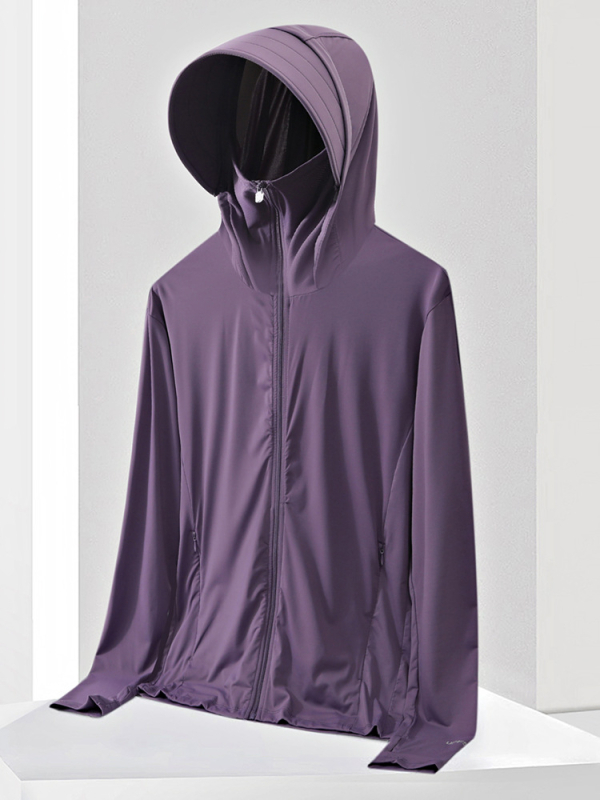 Kapu UV aizsardzības T-krekls UPF50+, Ice Silk ātri žūstošs, elpojošs, 87% neilons / 13% spandeks, universāls vasaras āra tops