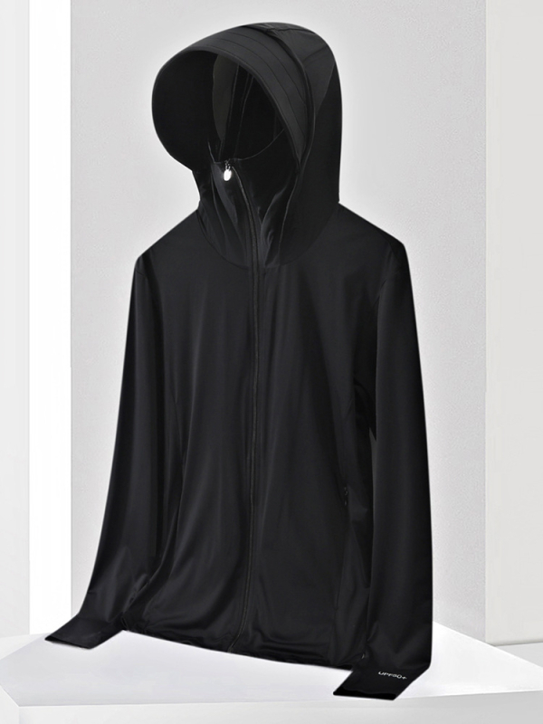 Kapu UV aizsardzības T-krekls UPF50+, Ice Silk ātri žūstošs, elpojošs, 87% neilons / 13% spandeks, universāls vasaras āra tops