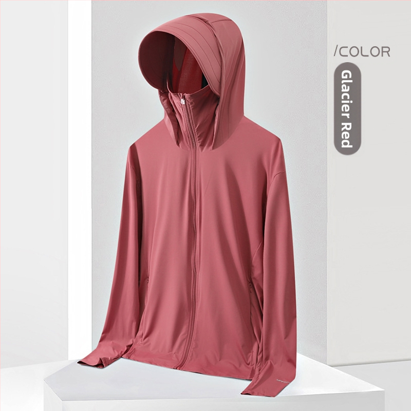 Kapu UV aizsardzības T-krekls UPF50+, Ice Silk ātri žūstošs, elpojošs, 87% neilons / 13% spandeks, universāls vasaras āra tops