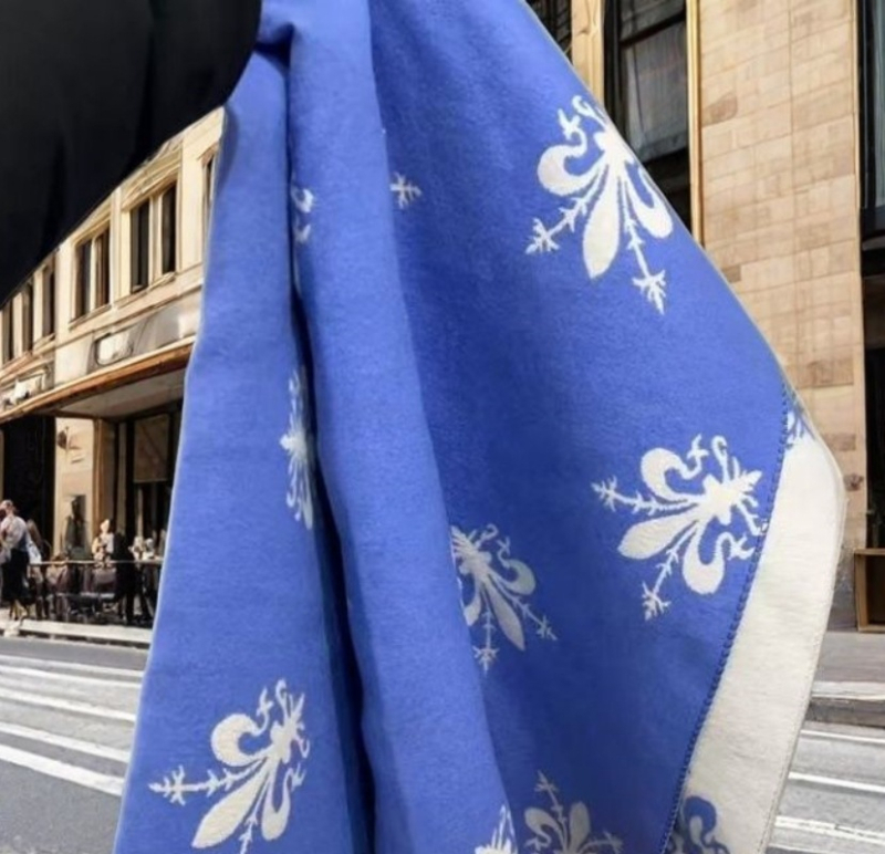 Шал от полиестерно влакно, плетен, топъл за зимата