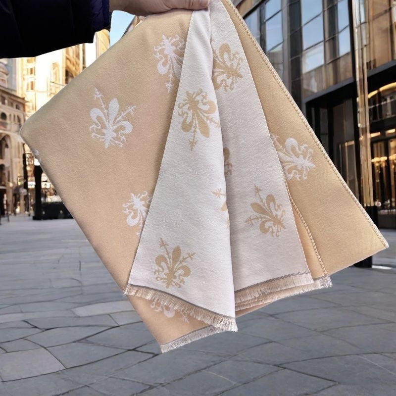 Шал от полиестерно влакно, плетен, топъл за зимата