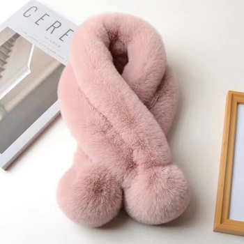 Šal od lažnog Rex krzna, akril, 21–30% sadržaj, drugi materijal vuna, warp pletene, ručna izrada, topao zimi