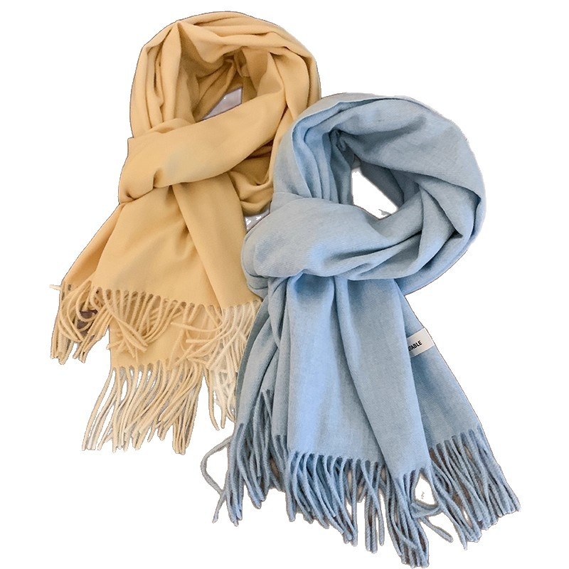 Ženski šal u korejskom stilu, pleteni warp-knit, poliestersko vlakno, zadržava toplinu tijekom zime