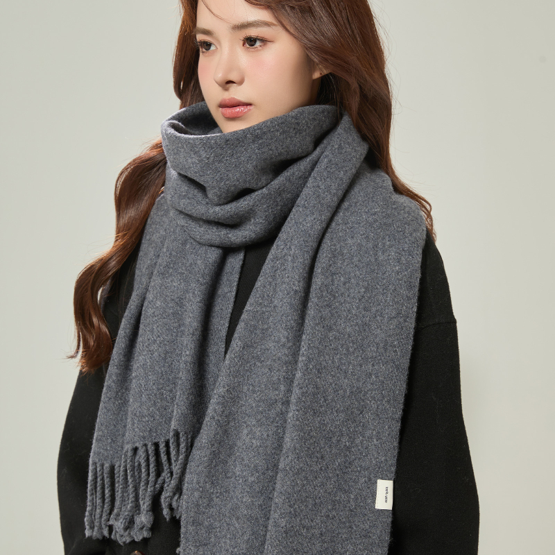 Delicate 100% gyapjú tassel sál nőknek, warp-kötött, téli