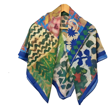 Шал Mercerized памук, проста тъкан, дигитален печат, персонализиран стил, лято 2025