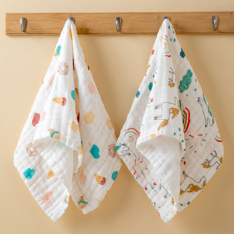 Arc törölköző tiszta gyapotból, géz szerkezetű, 100D szál, nyomtatott gyártási folyamat, újrahasználható