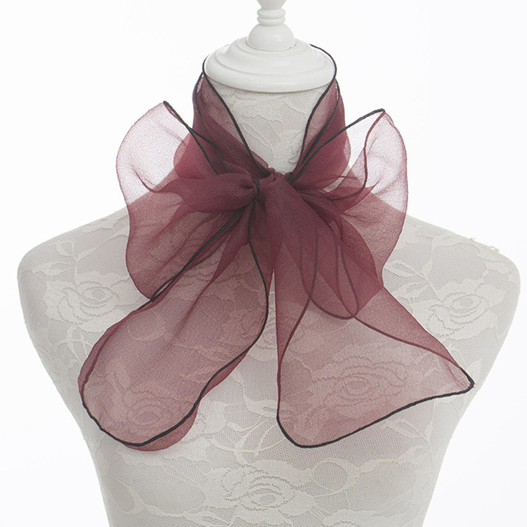 Organza Masni Sál Táska Kiegészítő, 100% Poliészter, Crepe Kötés, Közepes Hossz, Nyár