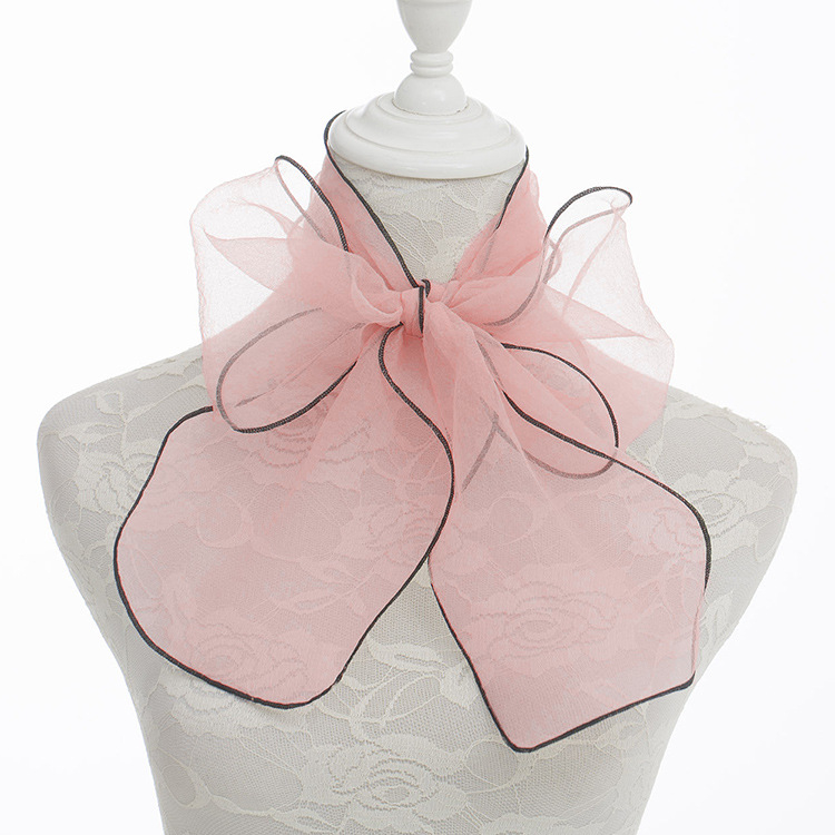 Organza Masni Sál Táska Kiegészítő, 100% Poliészter, Crepe Kötés, Közepes Hossz, Nyár