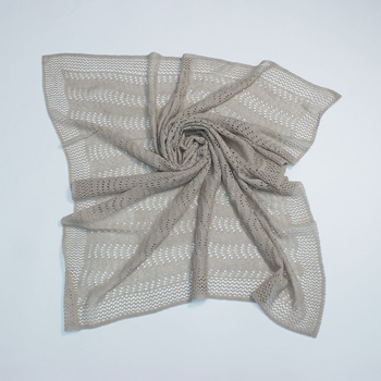 Vuneni šal s prozračnim kvadratnim uzorkom, zaštita vrata i ramena, za sve sezone, mogućnost prilagodbe