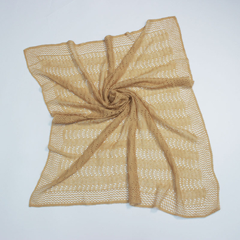 Vuneni šal s prozračnim kvadratnim uzorkom, zaštita vrata i ramena, za sve sezone, mogućnost prilagodbe