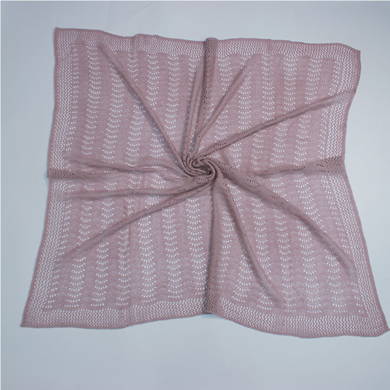 Vuneni šal s prozračnim kvadratnim uzorkom, zaštita vrata i ramena, za sve sezone, mogućnost prilagodbe