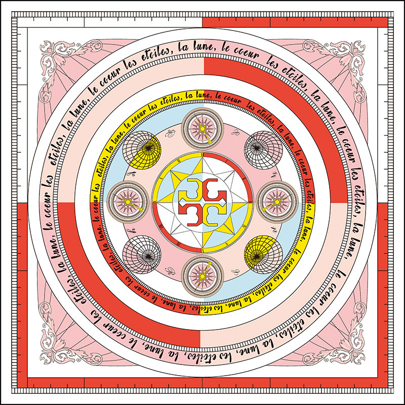 Poliészter négyszögletes sál twill szövésű, uniszex fejkendő, eredeti dizájn