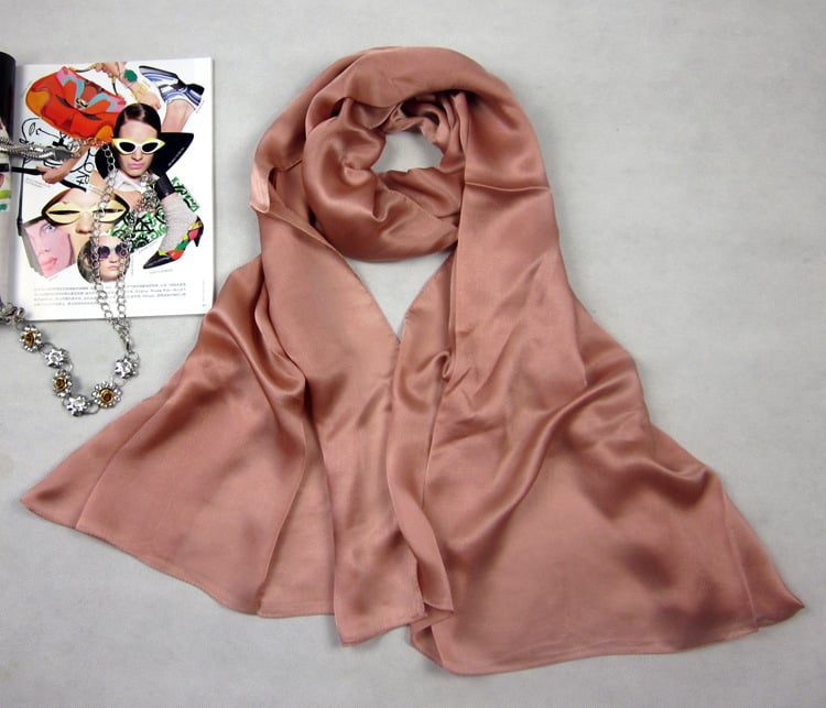 Xin totem Szatén selyemsál – 100% mulberry selyem, szatén szövés, divatos városi stílus, tavasz