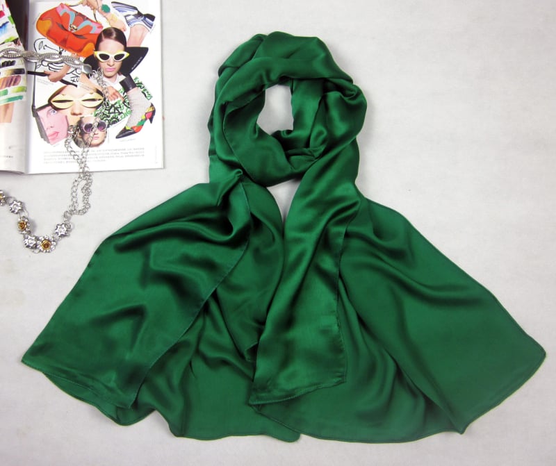 Xin totem Szatén selyemsál – 100% mulberry selyem, szatén szövés, divatos városi stílus, tavasz