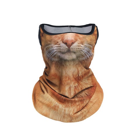 Fél arcmaszk és nyakmelegítő – szélálló kerékpározáshoz, napvédelmet nyújtó, poliészter anyag (>96%), nyár 2025 megjelenés