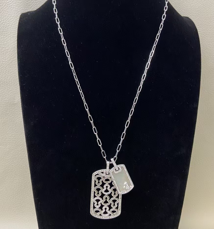 Geometriska agāta kaklarota, Jauns ķīniešu stils, Personalizēts dizains, 2025. gada pavasaris