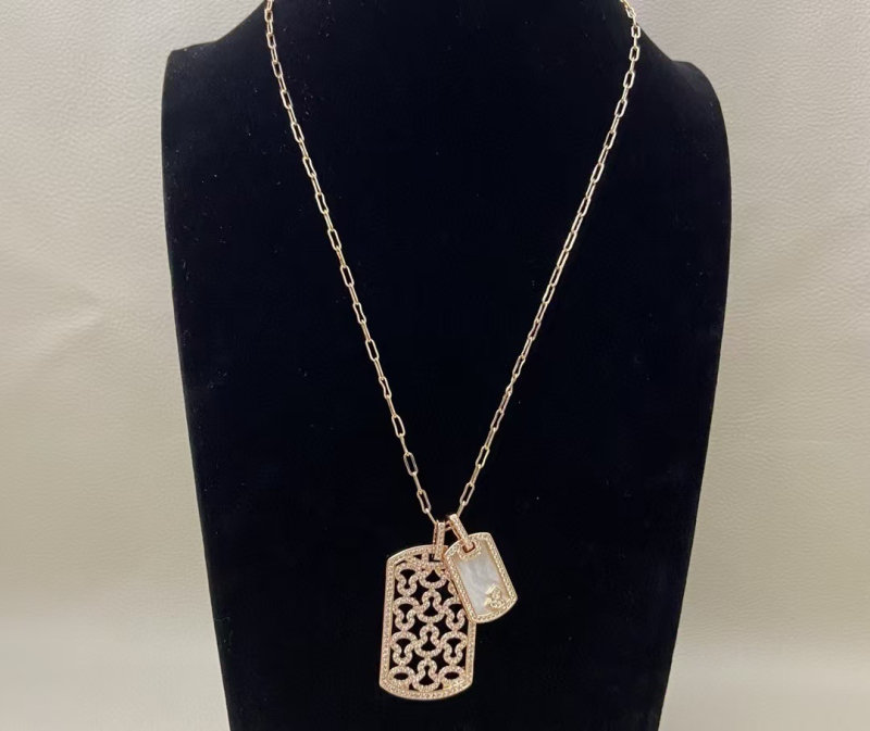 Geometriska agāta kaklarota, Jauns ķīniešu stils, Personalizēts dizains, 2025. gada pavasaris