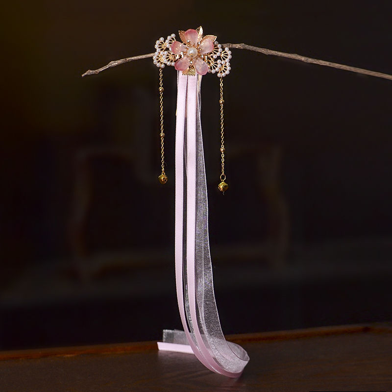 Laste juukseklambrid Han dinastia stiilis lille motiiviga