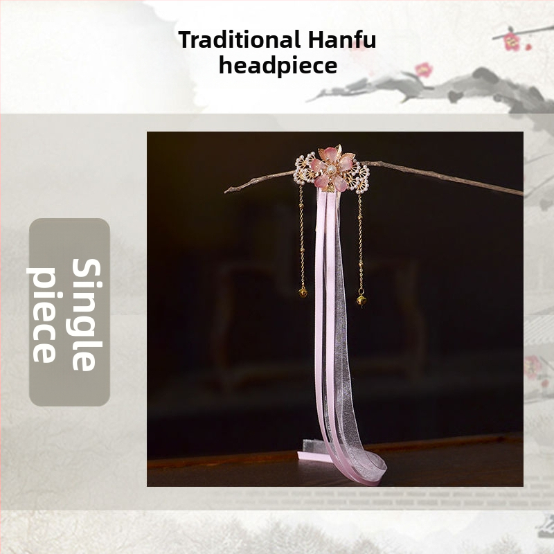 Laste juukseklambrid Han dinastia stiilis lille motiiviga