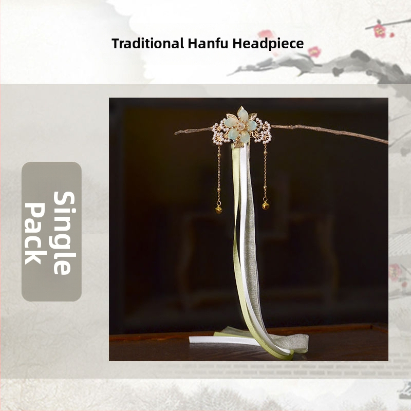 Laste juukseklambrid Han dinastia stiilis lille motiiviga