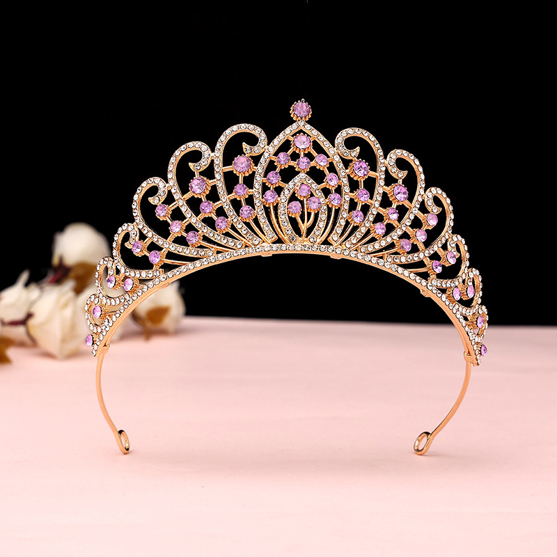 Menyasszonyi hajkorona csillag motívummal, ötvözet PT900, elektroplakkolt kristályokkal, testreszabható