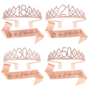 Fém fejkoszorú fehér kristályokkal, betűk/számok, elektroplatírozott, uniszex