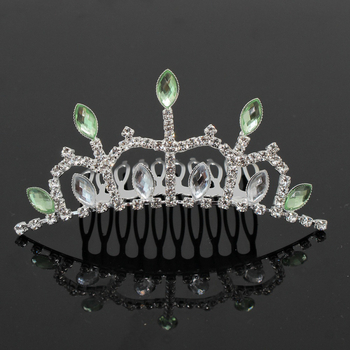 Dječja metalna kruna za glavu, korejskog stila, s češljem, elektroplatirana, pojedinačno pakirana, mogućnost prilagodbe