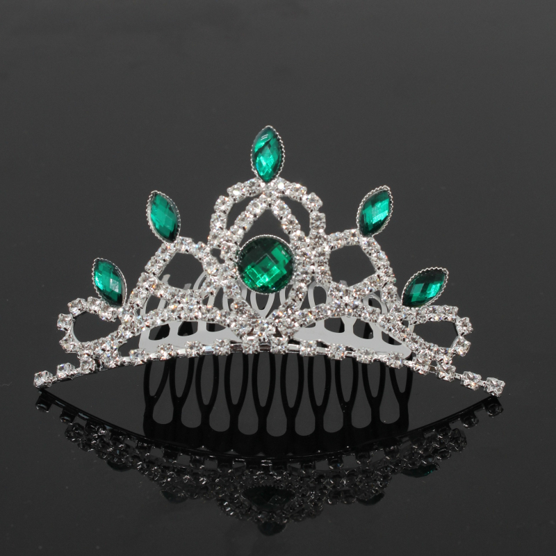 Dječja metalna kruna za glavu, korejskog stila, s češljem, elektroplatirana, pojedinačno pakirana, mogućnost prilagodbe