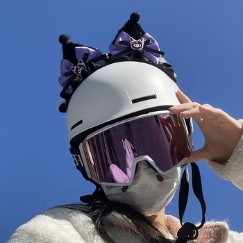 Fenglan 58455 Kuromi galvas lente ķiveres dekorācija, piemērojama slēpošanas un snovborda ķiverēm