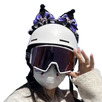 Fenglan 58455 Kuromi galvas lente ķiveres dekorācija, piemērojama slēpošanas un snovborda ķiverēm