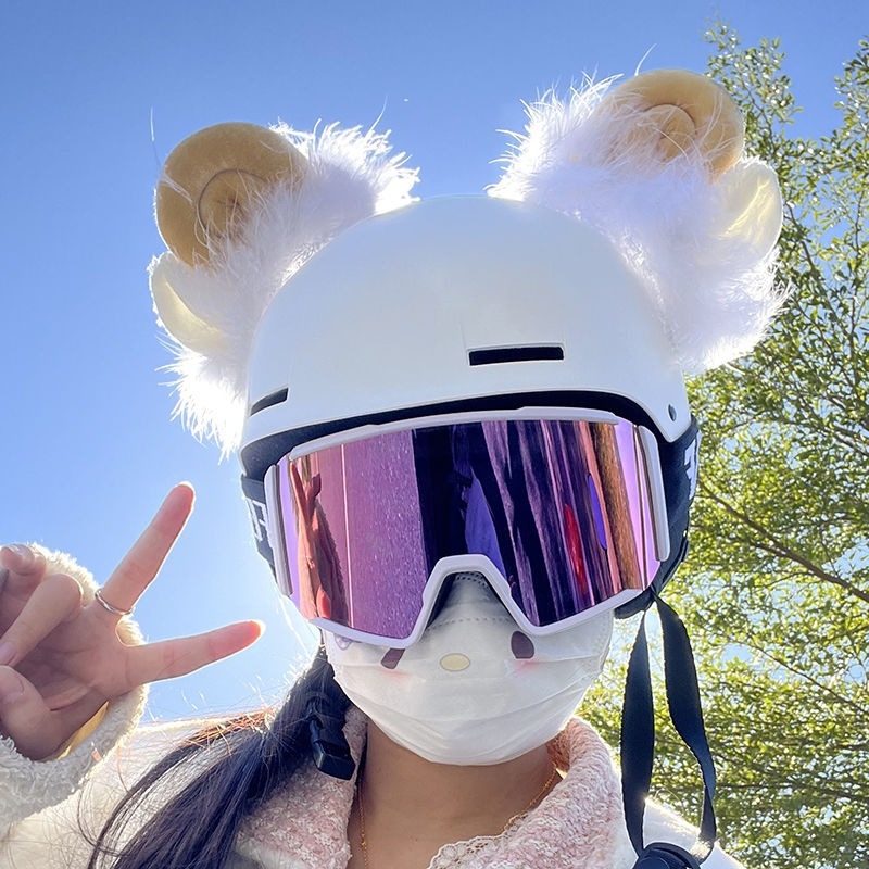 Fenglan 58455 Kuromi galvas lente ķiveres dekorācija, piemērojama slēpošanas un snovborda ķiverēm