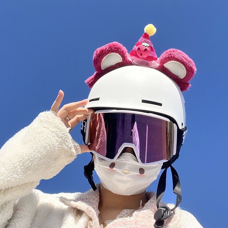 Fenglan 58455 Kuromi galvas lente ķiveres dekorācija, piemērojama slēpošanas un snovborda ķiverēm