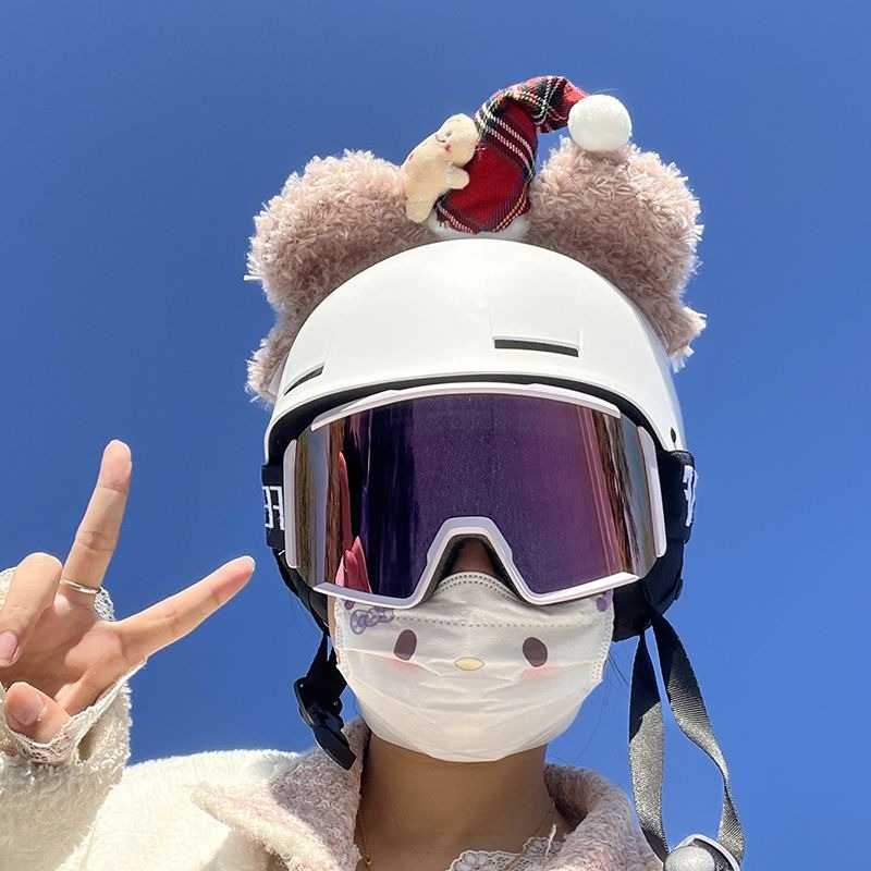 Fenglan 58455 Kuromi galvas lente ķiveres dekorācija, piemērojama slēpošanas un snovborda ķiverēm