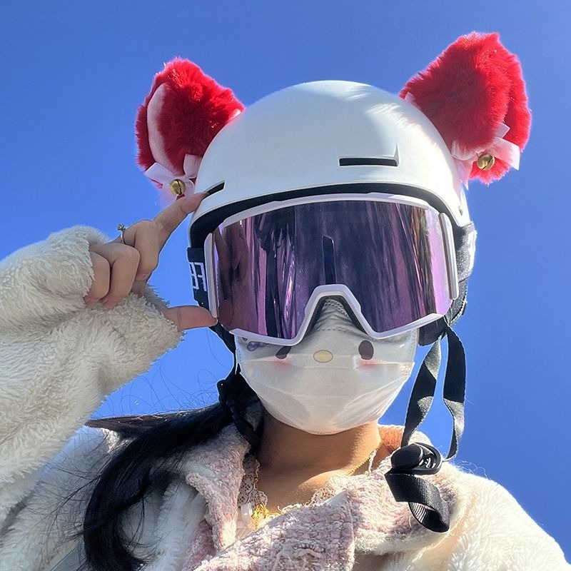 Fenglan 58455 Kuromi galvas lente ķiveres dekorācija, piemērojama slēpošanas un snovborda ķiverēm