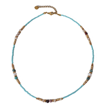 Ogrlica s perlama – francuski retro stil, ručna izrada, težina 7 g, promjer perle <3 mm