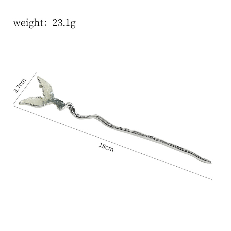 Metallist juukseklips vanam stiilile loomade/zodiaki motiiviga, elektroplaatimine, 2024 sügis