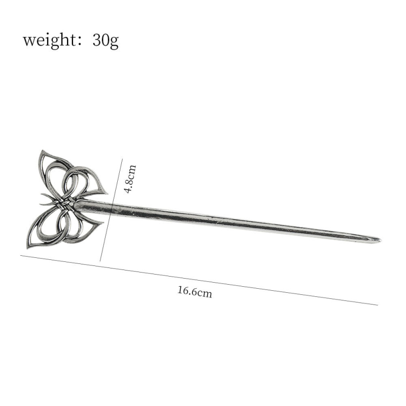 Metallist juukseklips vanam stiilile loomade/zodiaki motiiviga, elektroplaatimine, 2024 sügis