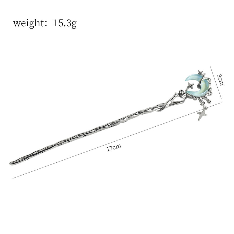 Metallist juukseklips vanam stiilile loomade/zodiaki motiiviga, elektroplaatimine, 2024 sügis