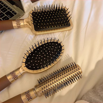 Pieptene de masaj cu pernă de aer pentru păr lung, anti-static, îngrijire a scalpului